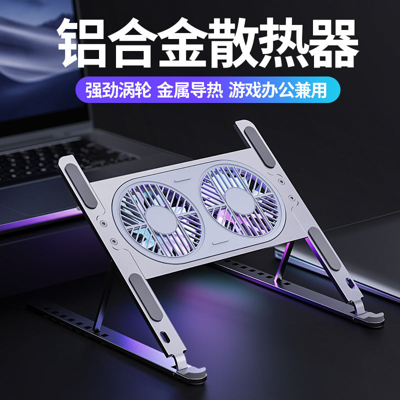 Gaming Laptop Cooling Stand with Fan & Adjustable Base