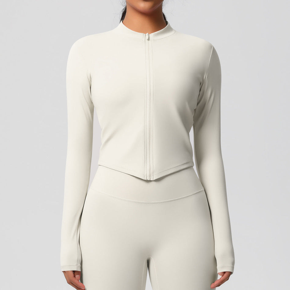 STOCK-Women’s Quick-Dry Sports Jacket – Slim Running Yoga Top