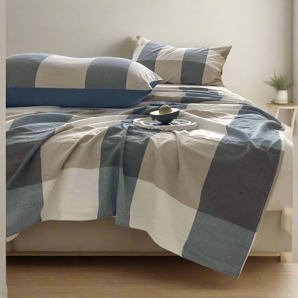 Summer Cotton Bed Sheet – Soft Washed 1 or 3-Piece Set