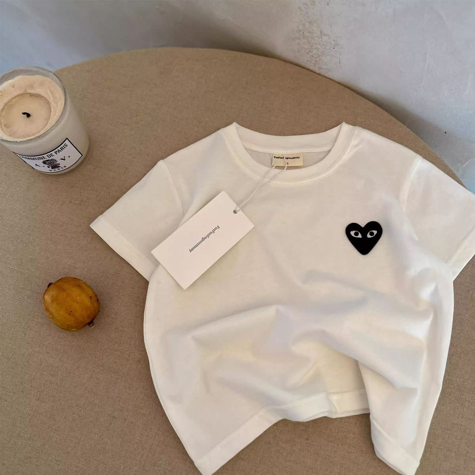 Kids’ Striped Cotton T-Shirt – Japanese Style Summer Top