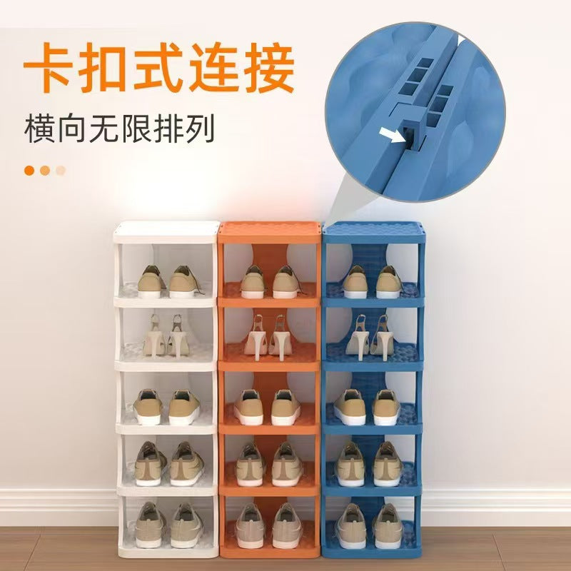 Foldable Multi-Layer Shoe Rack for Home Entrance