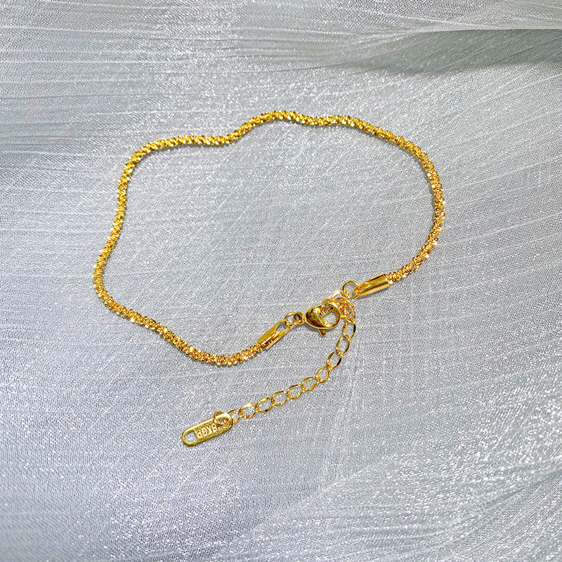 Titanium Steel Star Anklet – Waterproof Elegant Style