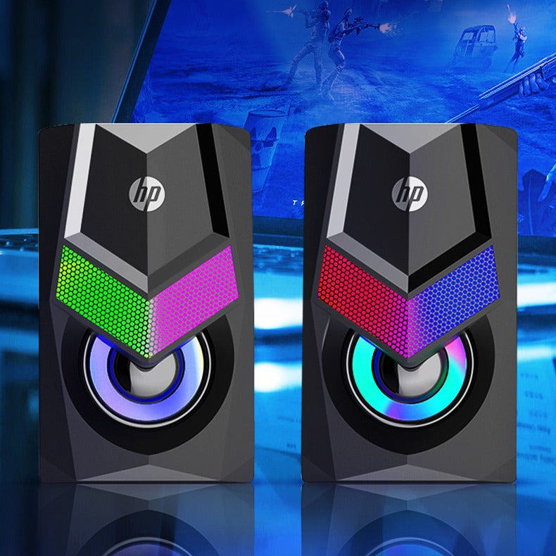 HP Wired Mini Desktop Speaker – USB Powered