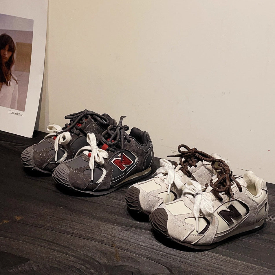 STOCK-Children's Classic Lace-Free Sneakers 2025 Autumn Retro