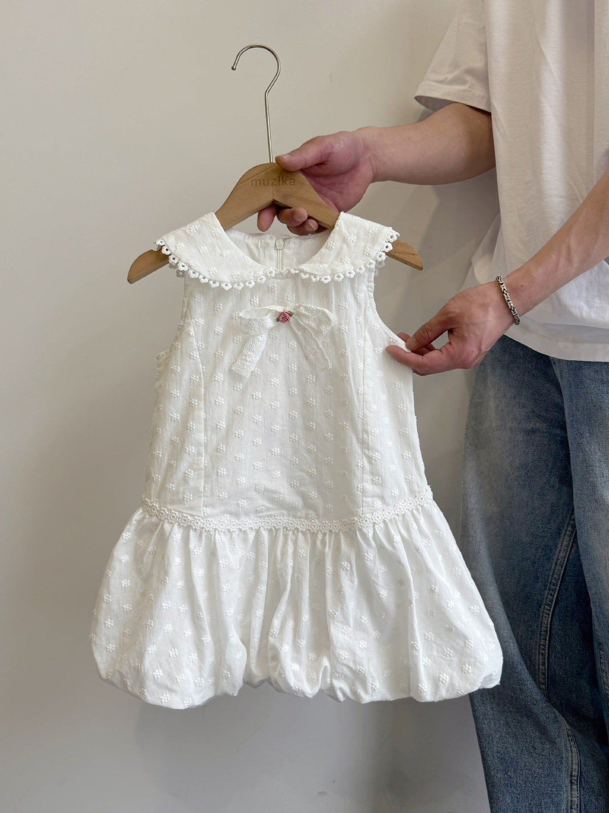Girls Bow Shirt Dress Lace Patchwork 2026 Summer – Summer Kids Fashion Nepal | Tudoholic