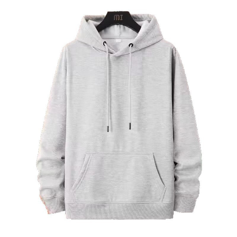 Men’s Korean-Style Pullover – Thick Autumn-Winter Hooded