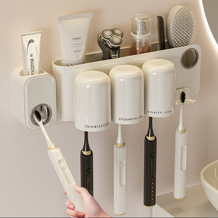 Punch-Free Wall-Mounted Dental Cup Rack