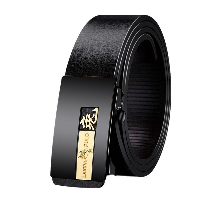 Paul Men's Genuine Leather Belt – Automatic Buckle