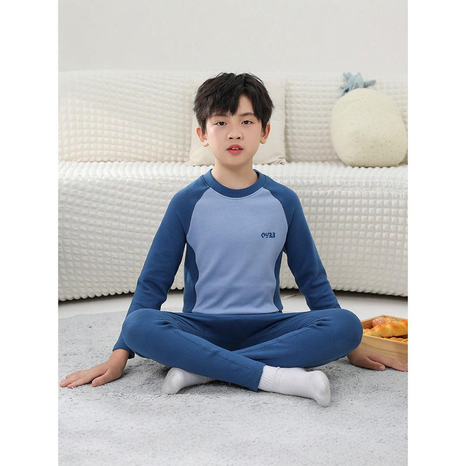 Children Thermal Underwear Set Winter Fleece Boys Girls