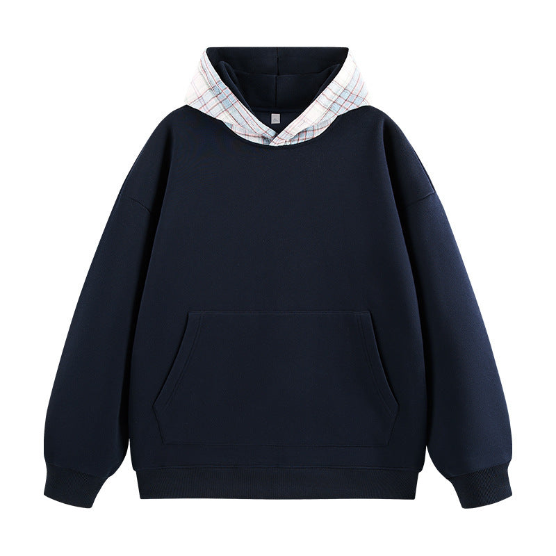 Men’s 2024 Hong Kong Style Loose Hooded Pullover Sweatshirt