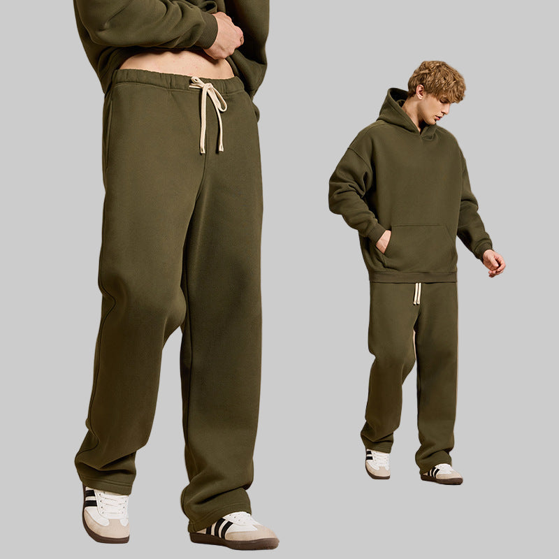 Men’s Thick Fleece-Lined Casual Pants for Winter 2026
