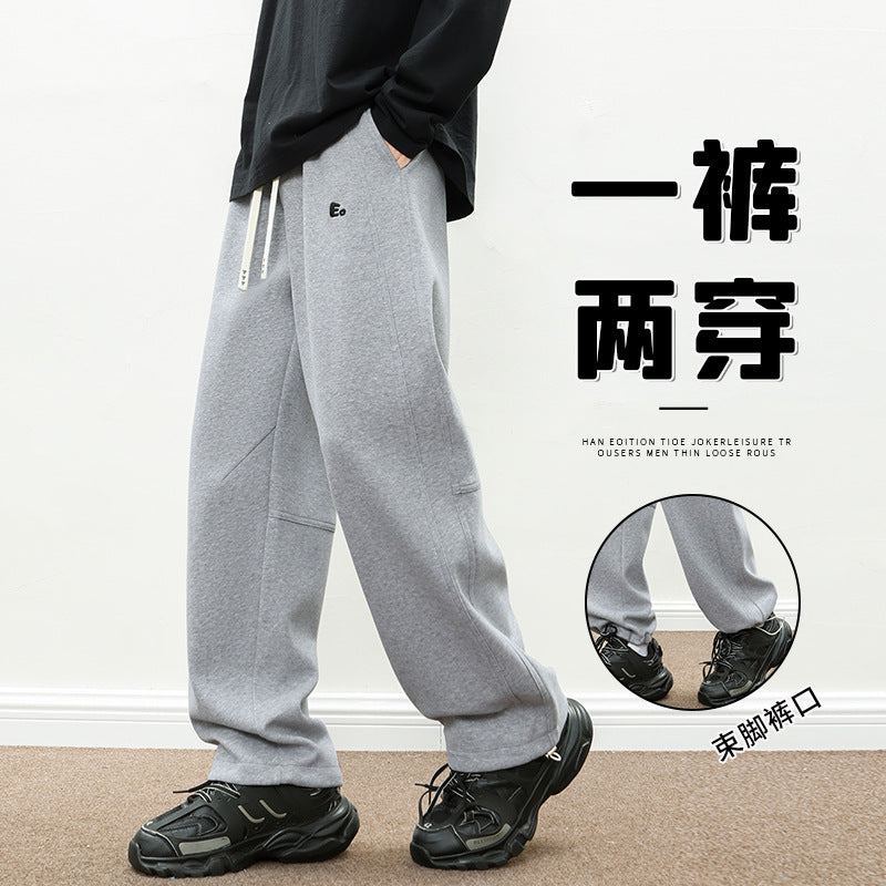 Autumn Activewear Sweatpants Men’s Loose Wide-Leg