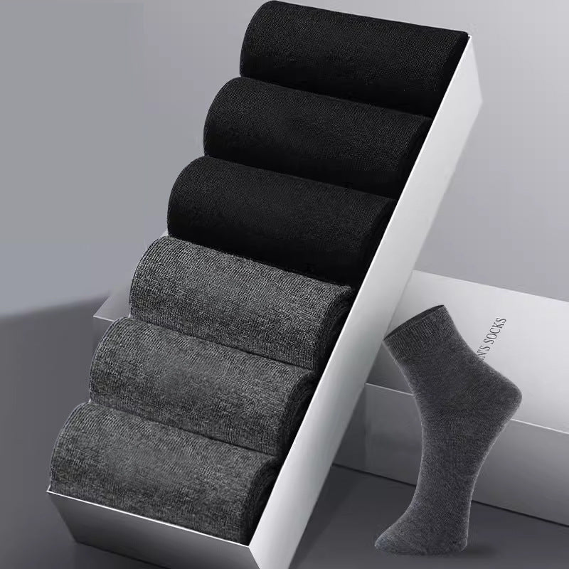 (PACK OF - 5) Zhuji Mens Pure Cotton Socks 2025 – All-Season Box