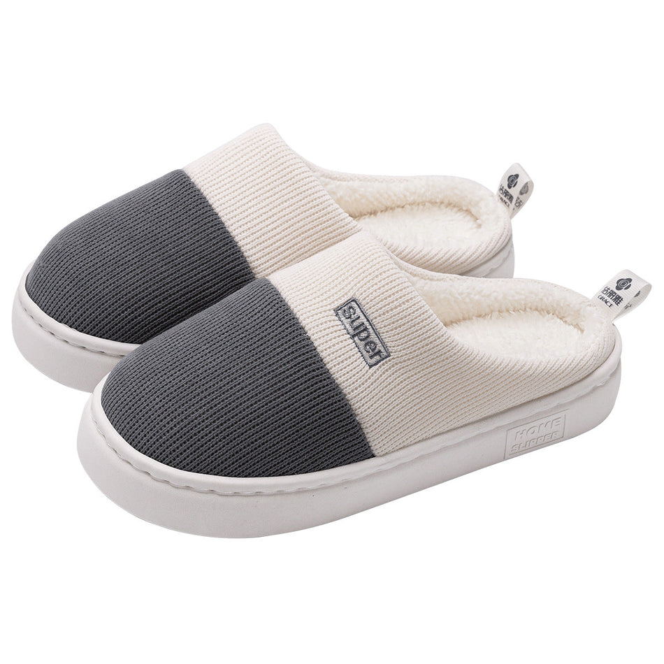 STOCK-Men’s Autumn & Winter 2025 Cotton Slippers – Warm Indoor