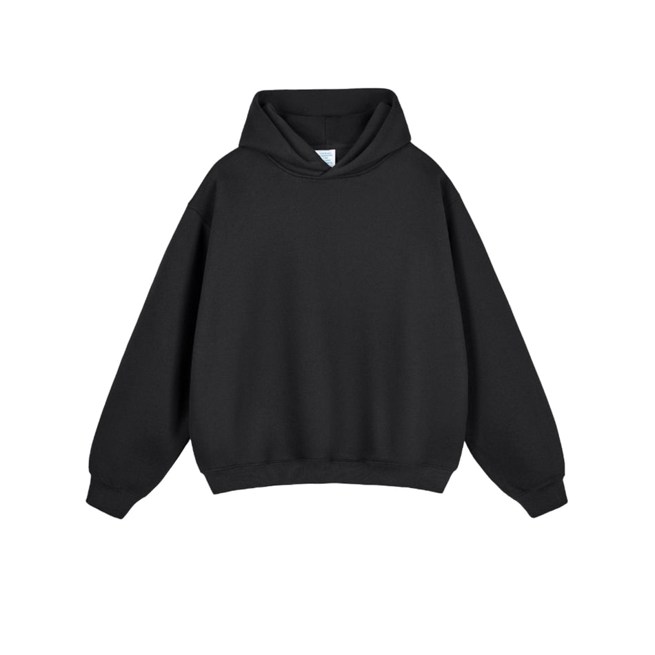Men’s Boxy Fit Fleece Hoodie | Heavy 350g Cleanfit Sweatshirt