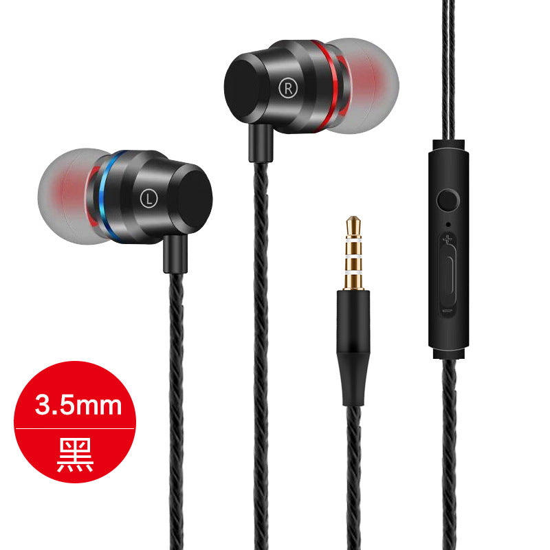 Type-C Red & Blue Metal In-Ear Wired Headphones