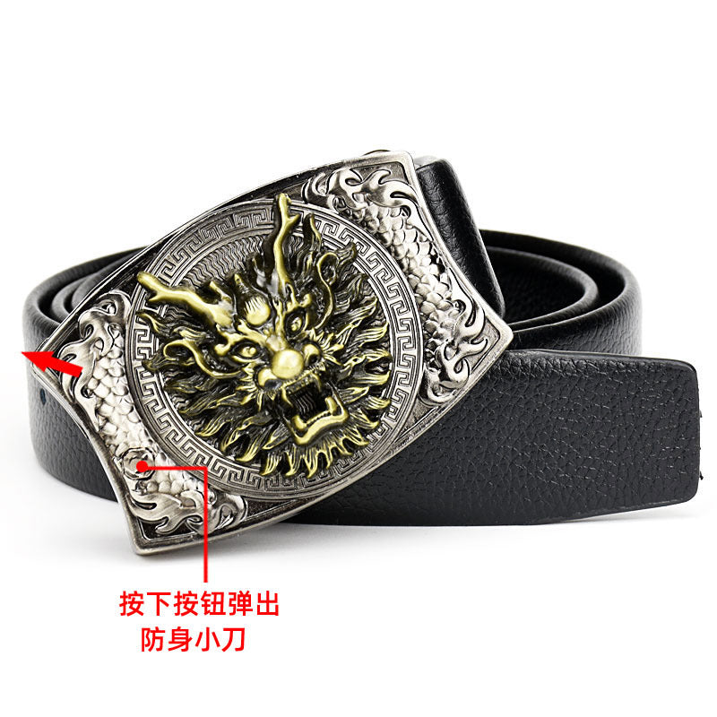 Hip Hop Knife-Style Men’s Leather Belt