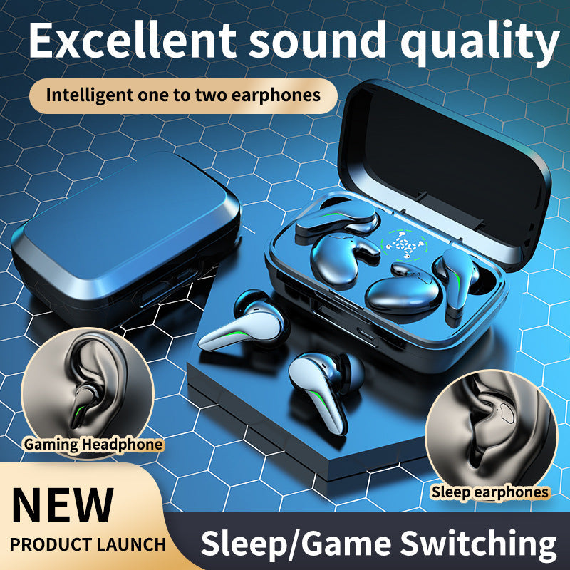 Dual Wireless In-Ear Bluetooth Gaming Headset Long Battery