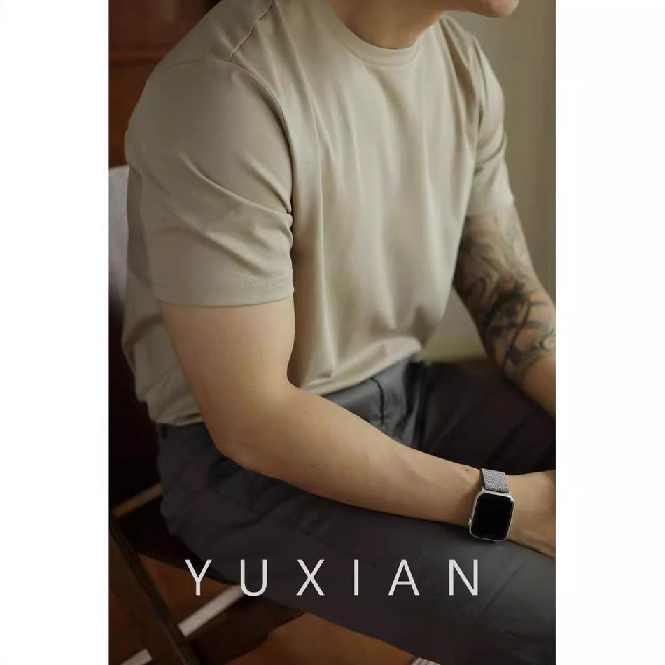 Slim Fit Cotton T-Shirt - Solid Color Unisex 2025