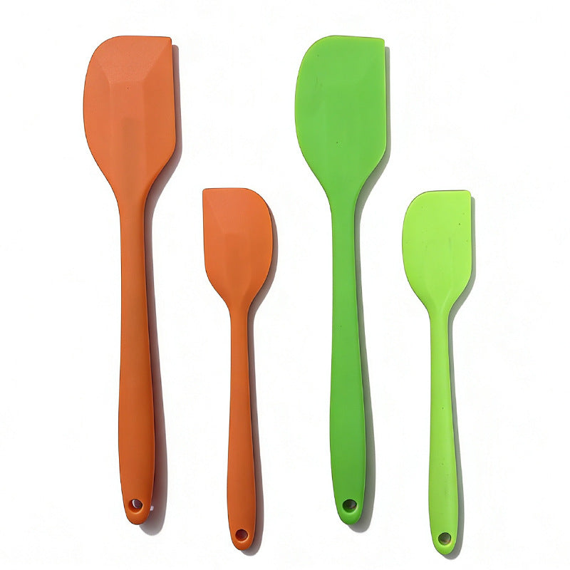 Integrated Silicone Cake Scraper High Heat Baking Tool