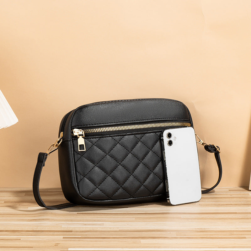 Large Capacity Fashion Texture Messenger Bag for Women 2024