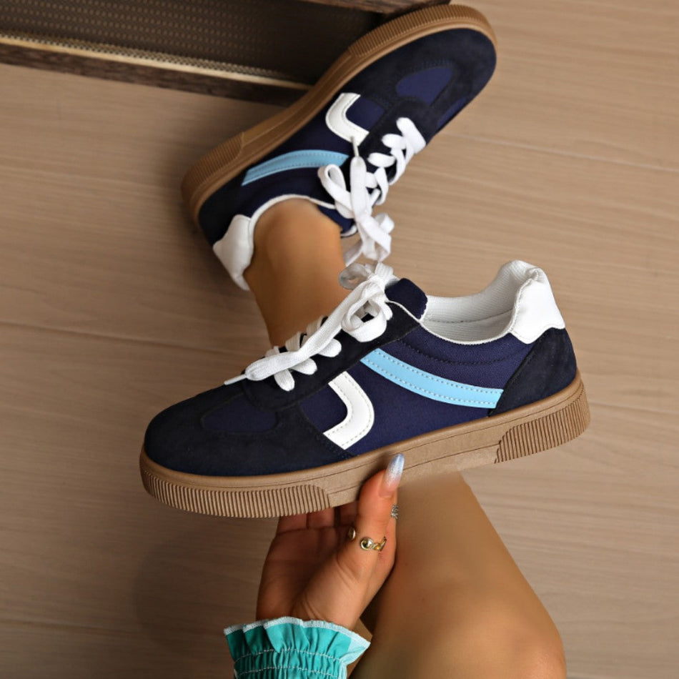 Wheat White K-Style Sneakers for Women