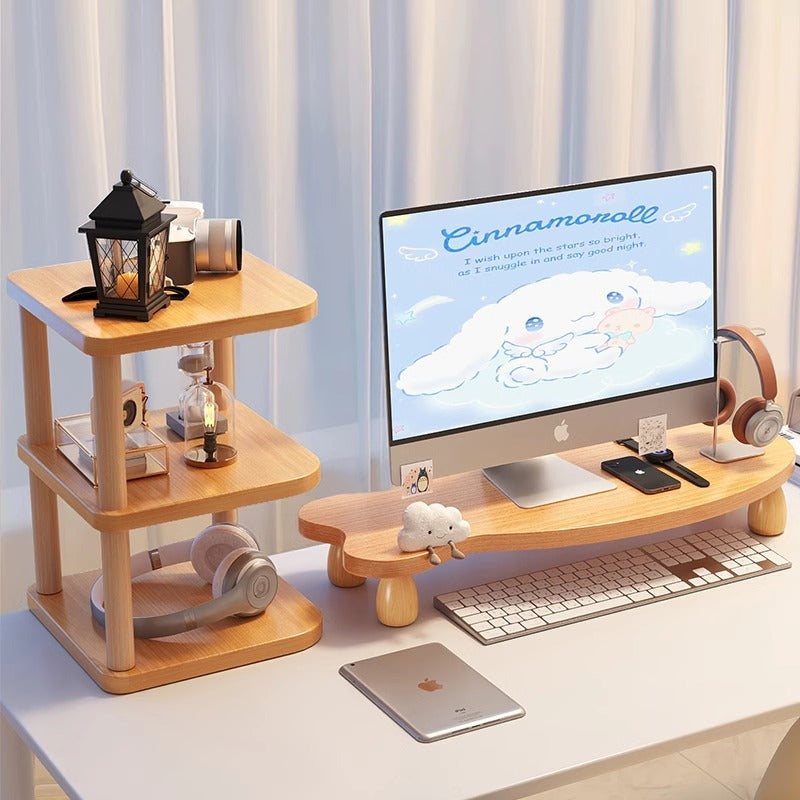 Desktop Computer Riser Monitor & Laptop Stand Holder