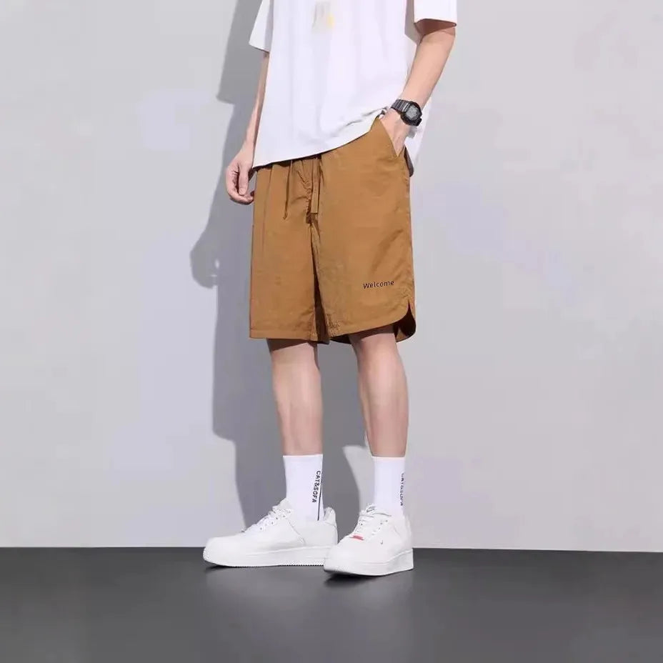 Men's Ice Silk Quick-Dry Shorts – Summer Sports Fit