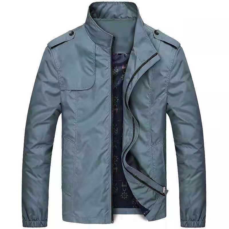 Men’s Autumn Pilot Cardigan Solid Color Jacket