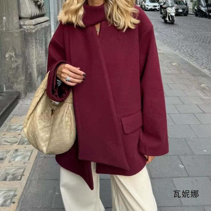 INSTOCK-Retro Loose Wool Jacket Women
