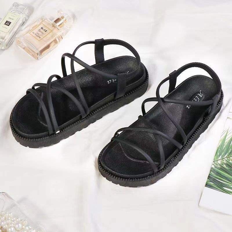 Women's Korean Style Thick Sole Roman Beach Sandals