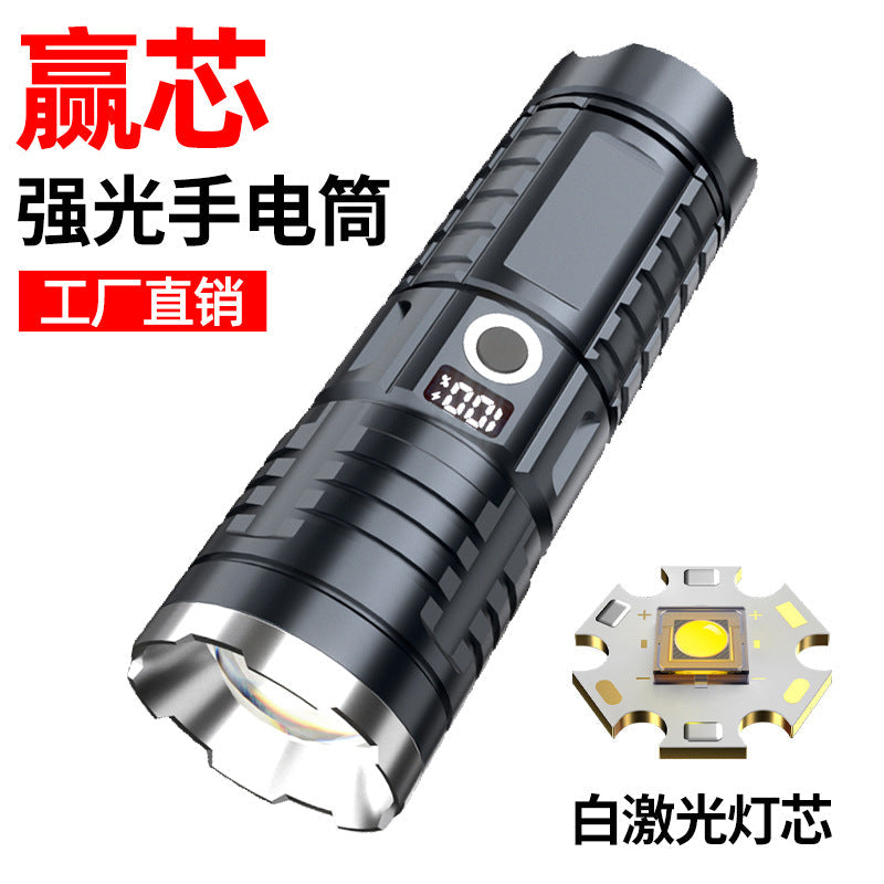 Ultra-Strong Long-Range Rechargeable Spotlight – Digital Display