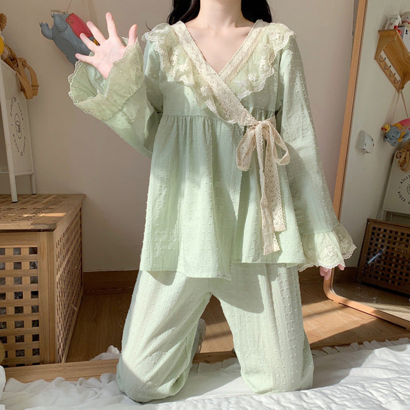 Women’s Autumn Princess-Style Pajama Set