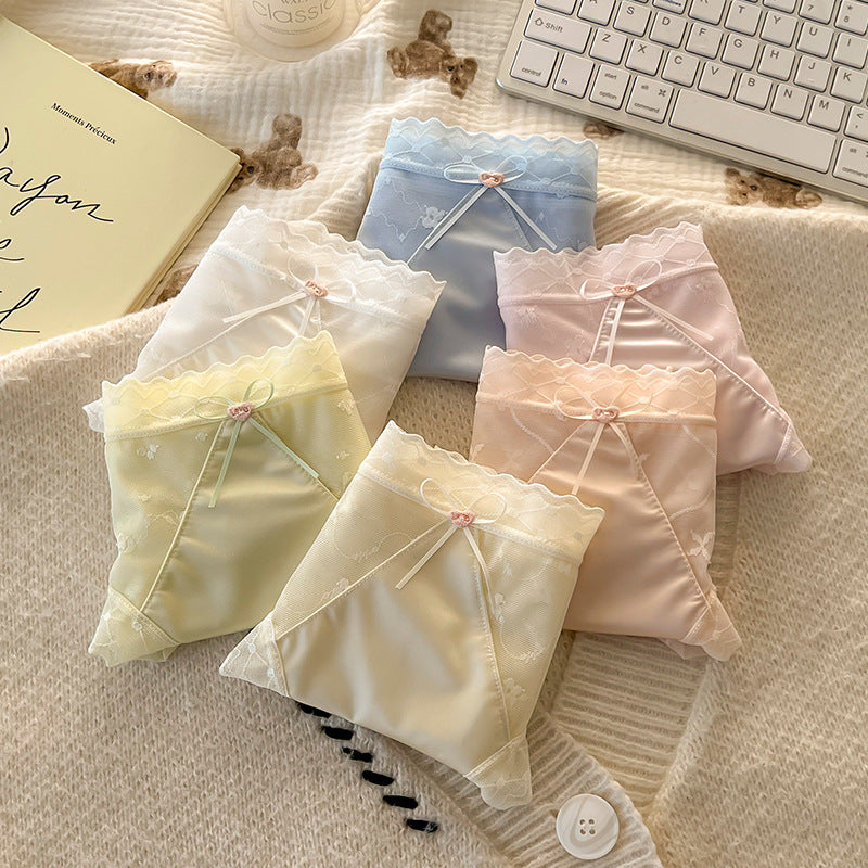 PACK OF - 6 Breathable Ice Silk Mesh Panty – Cotton Crotch, No