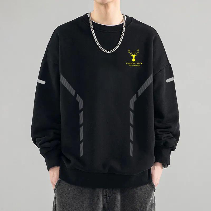 INSTOCK-Men’s Thickened Sports Pullover Sweatshirt 2024 Autumn