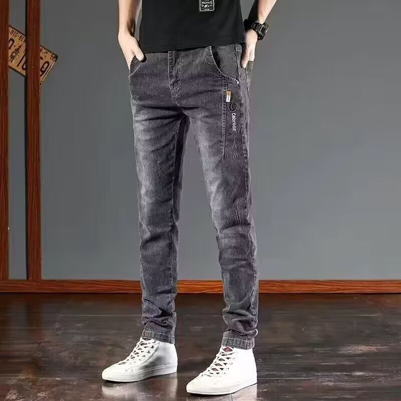 Men’s Loose Straight Jeans – Van Kesi  Autumn Casual