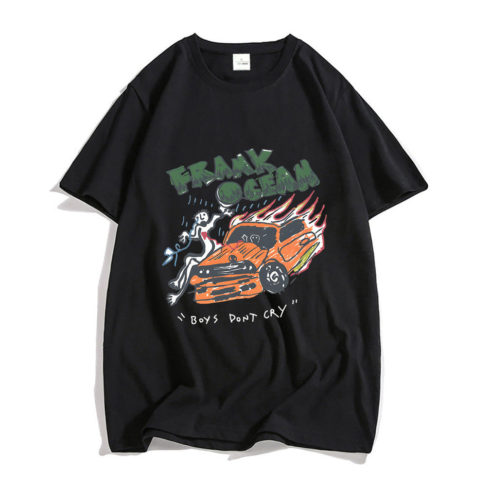 Frank Ocean Inspired R&B Music T-Shirt Men Casual Streetwear Tee