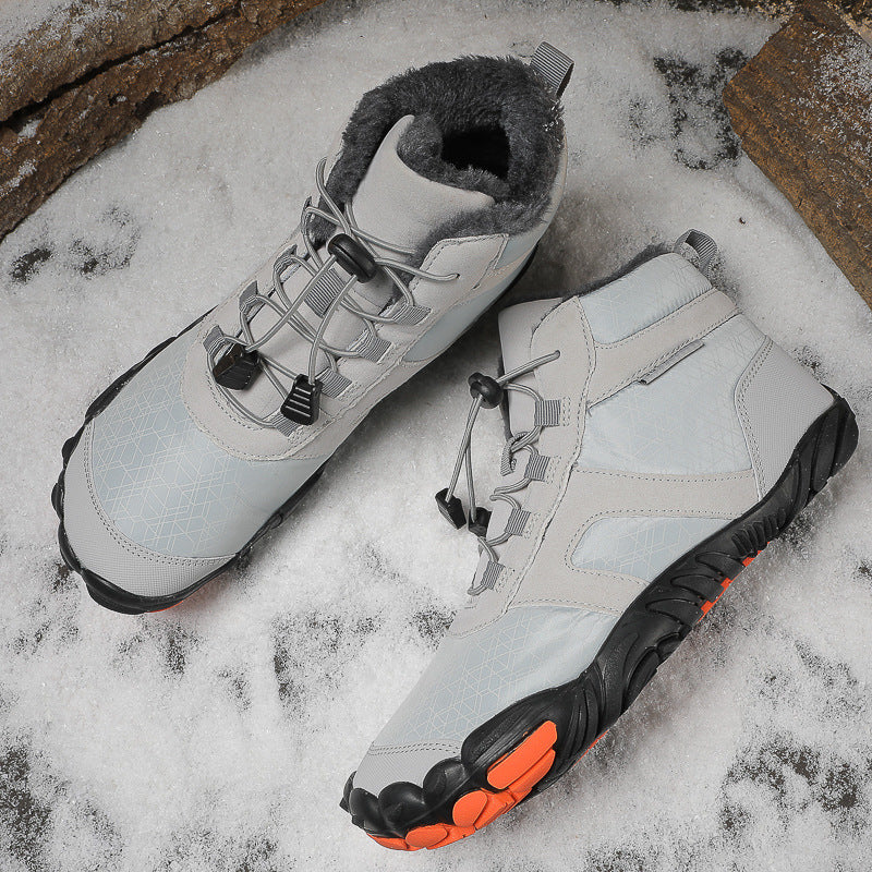 STOCK-New Five-Finger Cotton Snow Boots Men & Women Waterproof
