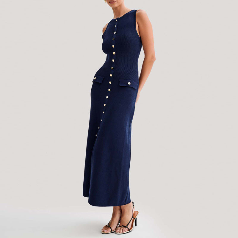 INSTOCK-Knitted Vest Maxi Dress