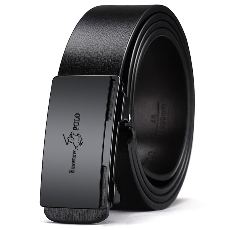 Amuli Paul Men’s Genuine Cowhide Belt with Automatic Buckle