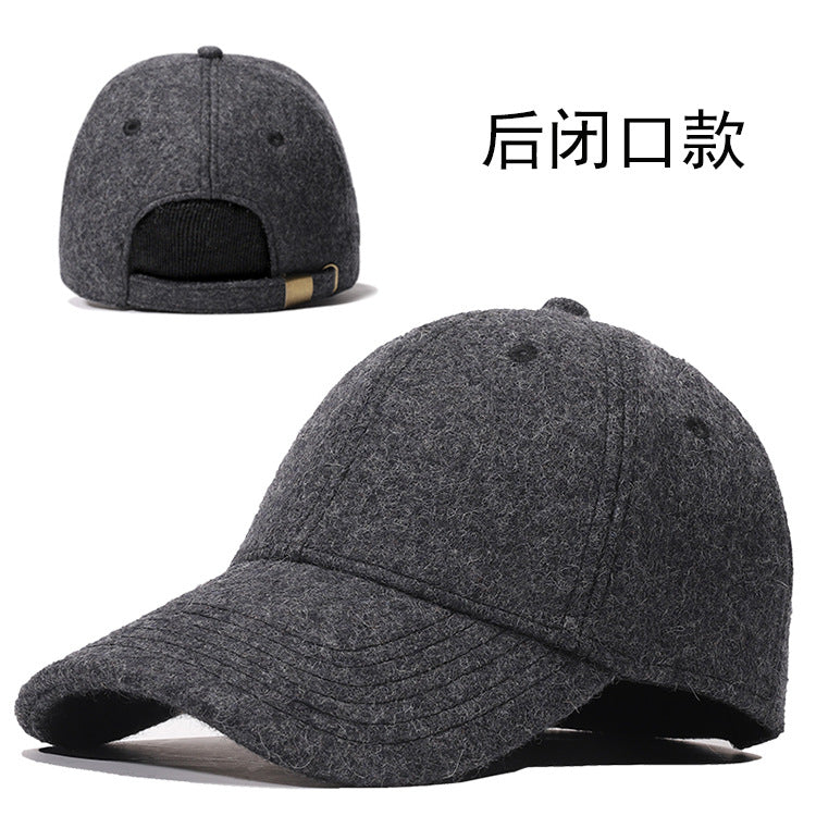 Wool Blended Warm Baseball Cap for Winter