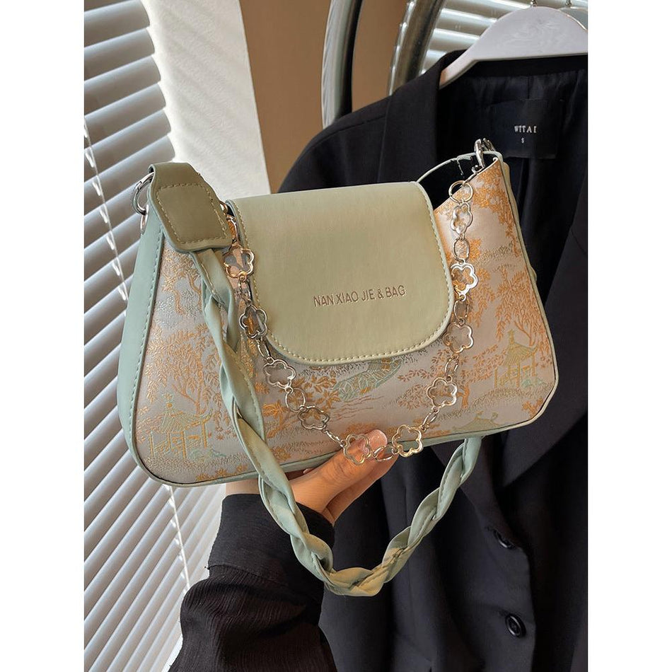 Foreign Style All Match Baguette One Shoulder Crossbody Bags