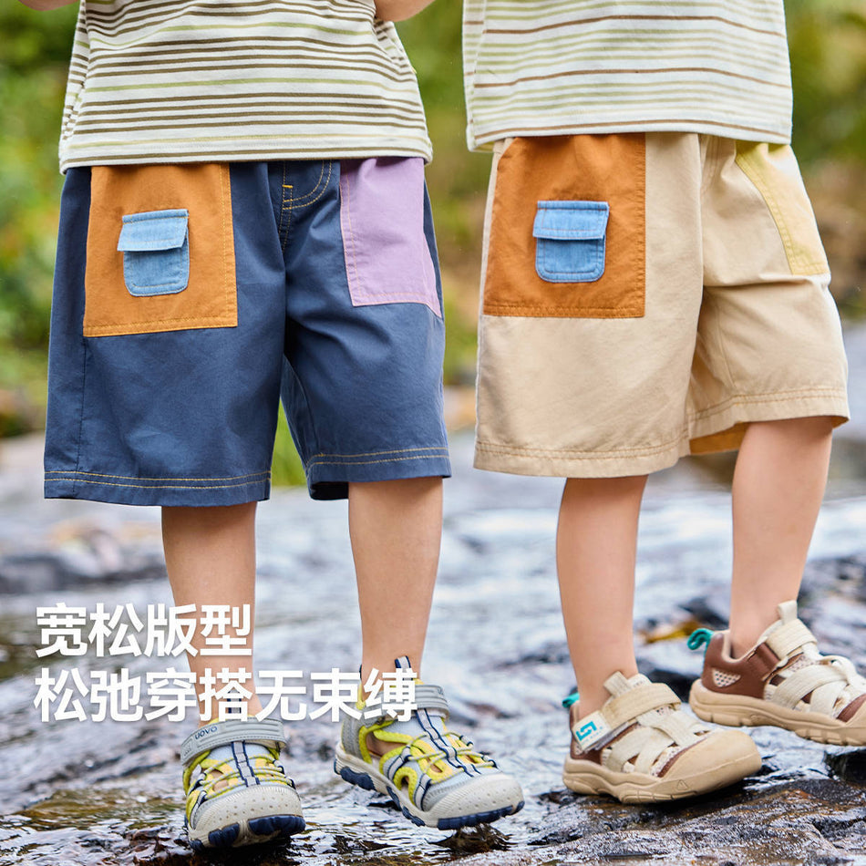 100% Cotton Doodle Stitching Shorts