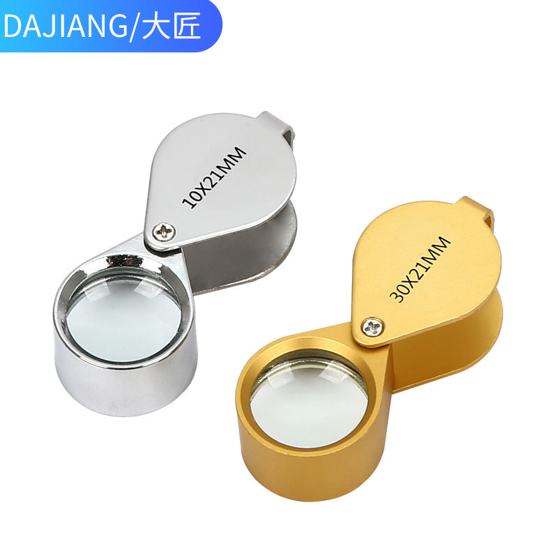 10X–30X Portable Jewelry Magnifying Glass for Gold & Silver