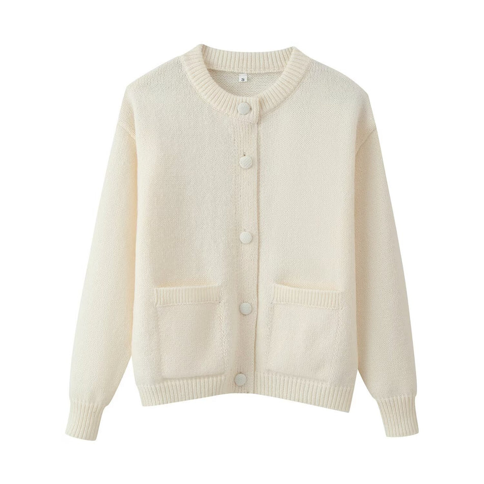 STOCK-Women’s Slimming Casual Round-Neck Long-Sleeve Sweater