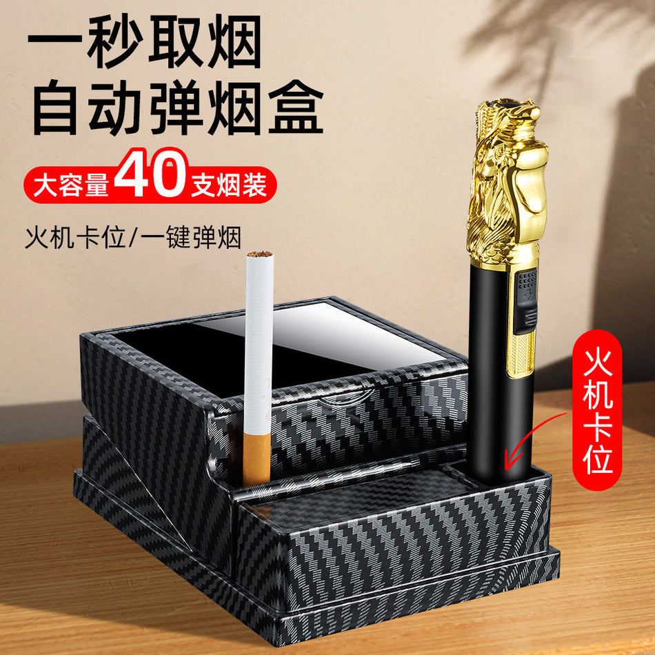 INSTOCK- HB316 Desktop Automatic Cigarette Case with Lighter