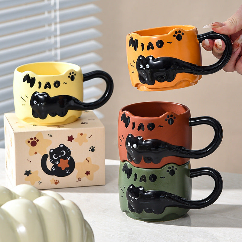 Creative Cats Stacked Ceramic Coffee Cup