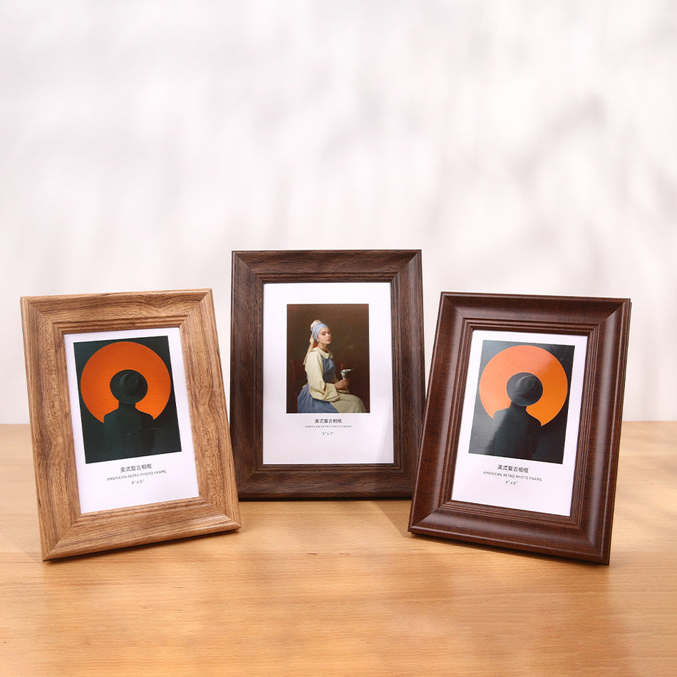 Retro Thickened Stereo Photo Frame – Vintage Charm