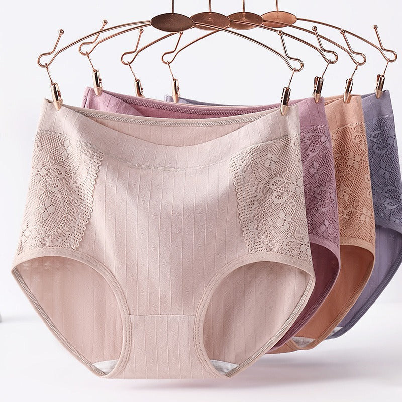 (Pack of 4 )Mom’s High Waist Cotton Panties