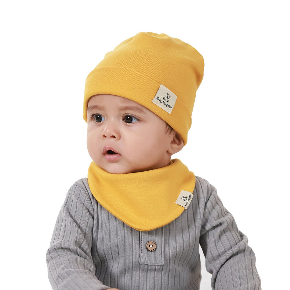 Baby Hat & Scarf Neck Set – Winter Pullover Windproof Cap
